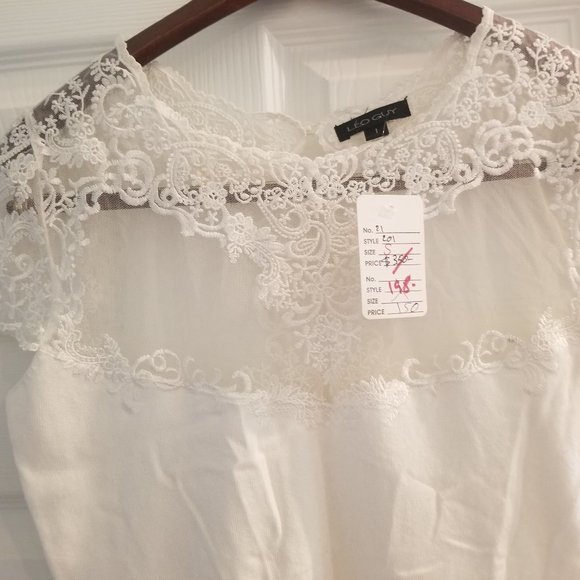 Leo Guy NWT Lace Short Sleeve - Picture 1 of 4